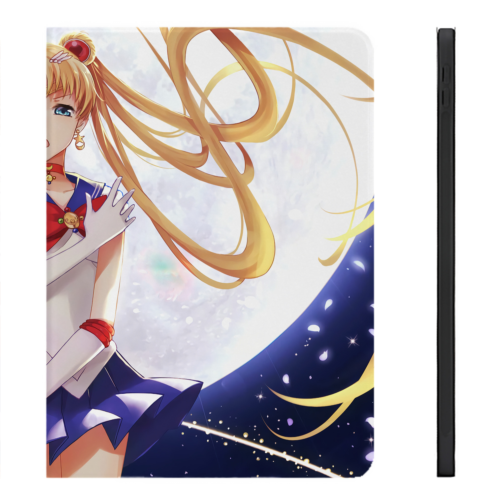 （画像用） 美少女戦士セーラームーン Sailor Moon IPadケース ペンホルダー付き ブックスタイルデザイン
